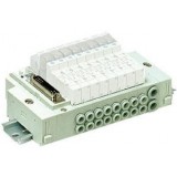 SMC solenoid valve 4 & 5 Port SS5Y3-45G, 3000 Series, Stacking Manifold, DIN Rail Mount, Flat Cable, PC Wiring Compatible